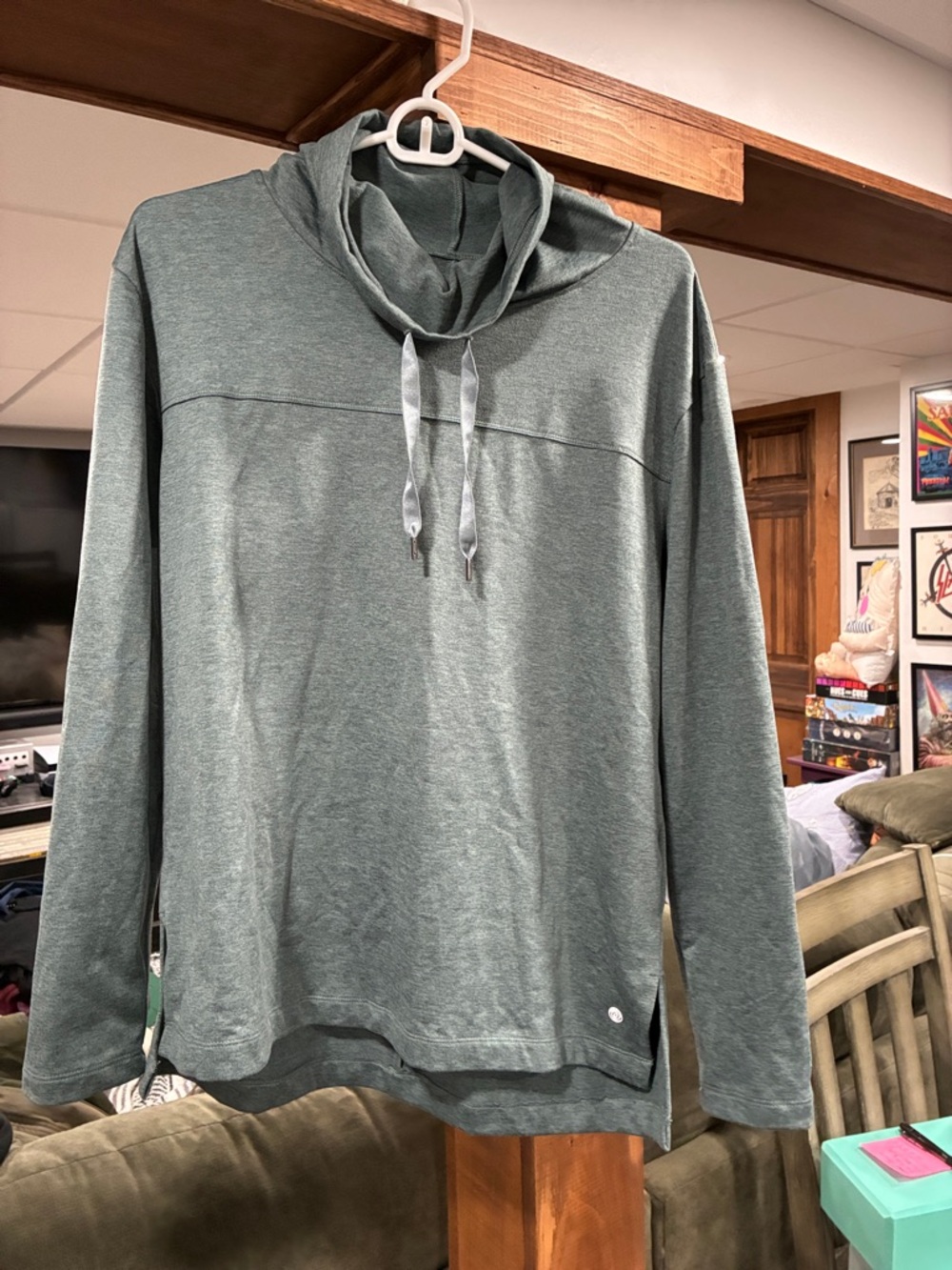 Heather Green Lightweight Pullover Hoodie